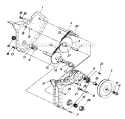 Part Location Diagram of 611-0057 MTD Input Shaft Assembly.